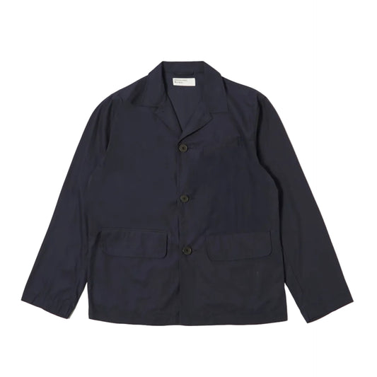 Universal Works Peached Poplin Franck Jacket Navy