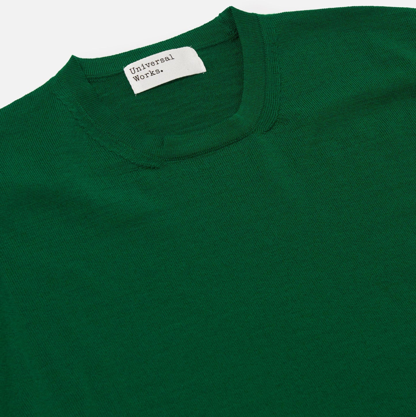 Universal Works Merino Fine Knit Tee Green