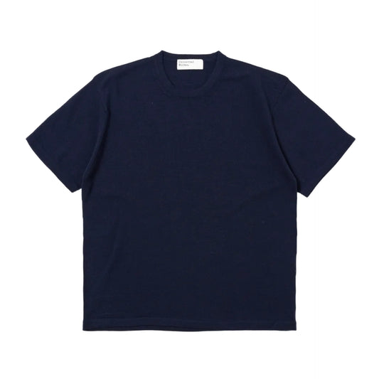 Universal Works Merino Fine Knit Tee Navy