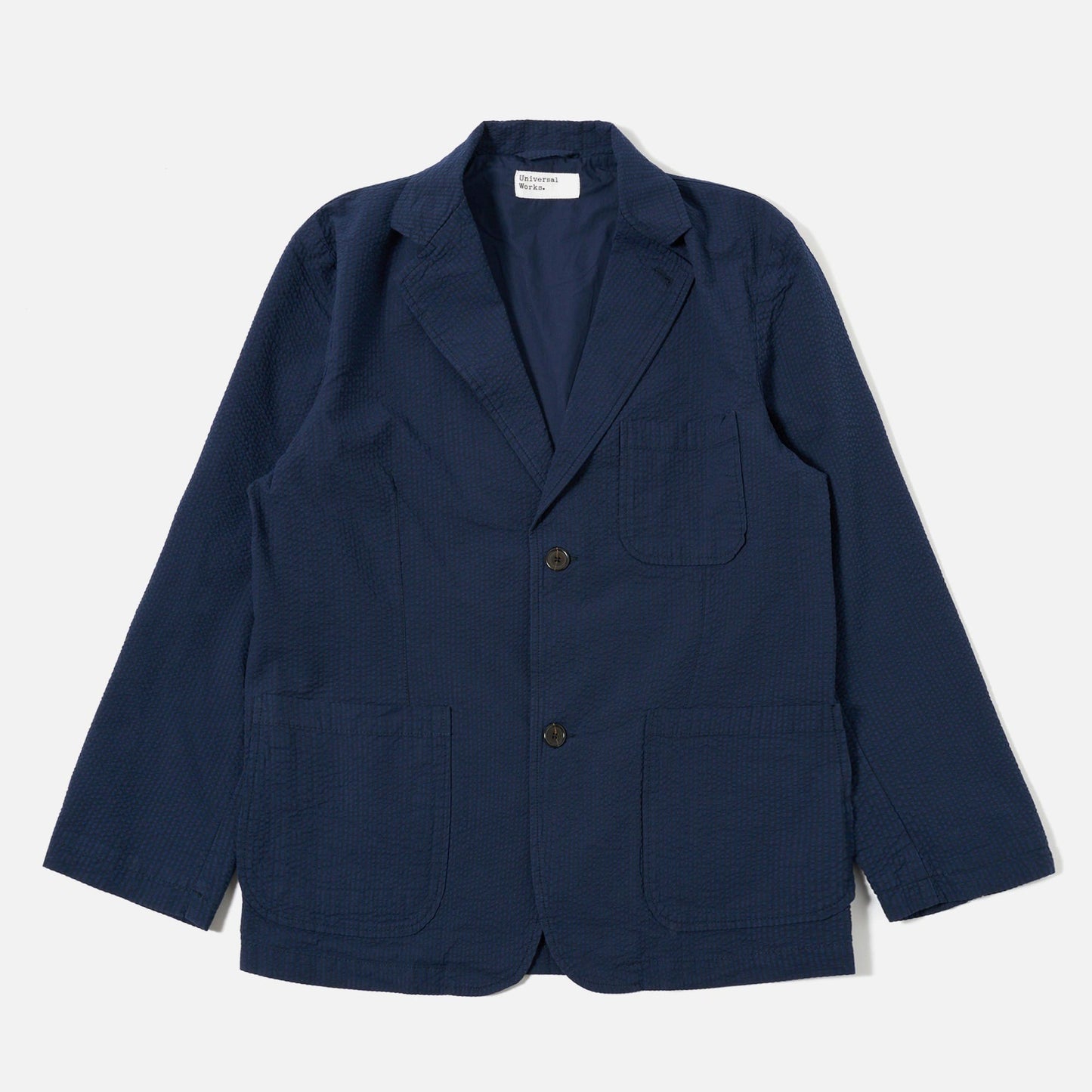 Universal Works Derby Stripe Two Button Jacket Navy