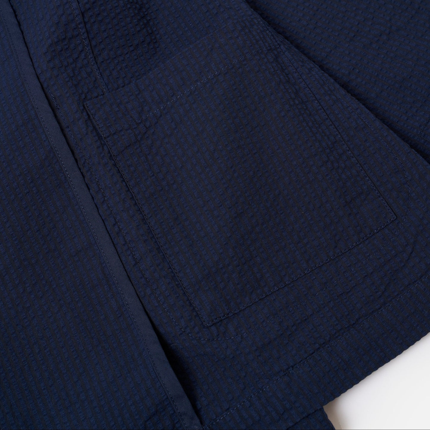 Universal Works Derby Stripe Two Button Jacket Navy