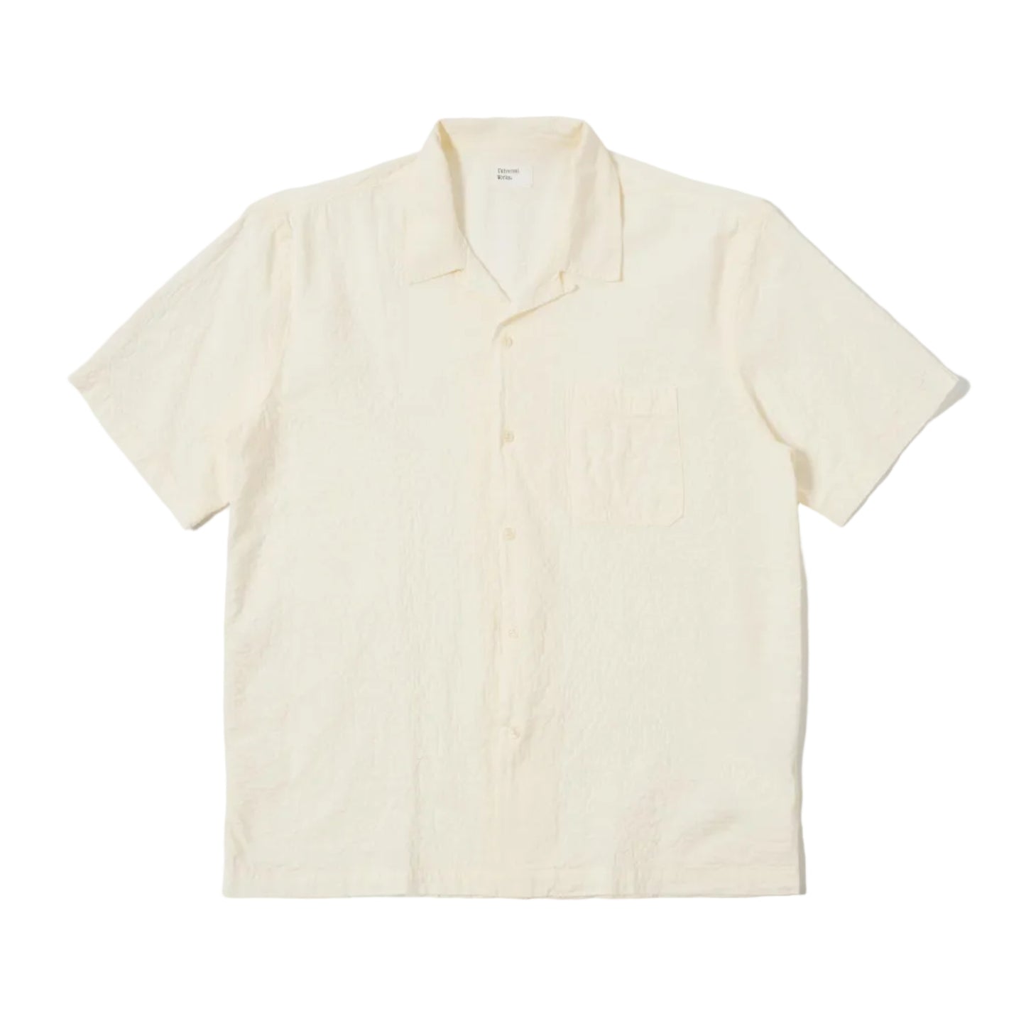 Universal Works Road Shirt Arten Seersucker Ecru