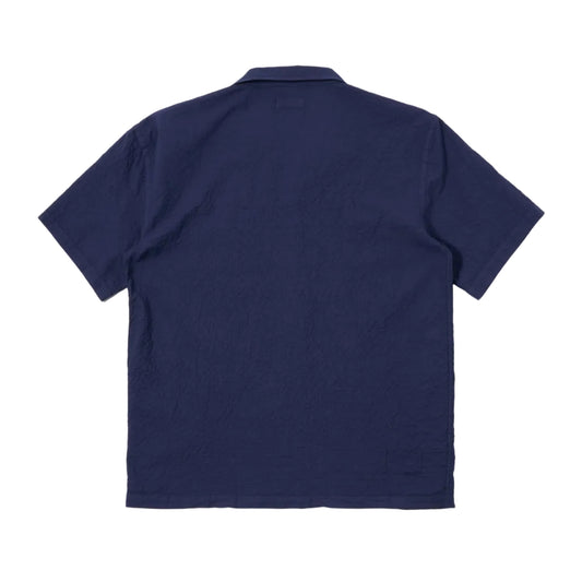 Universal Works Road Shirt Arten Seersucker Navy