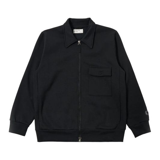 Universal Works Tyler Recycled Cotton Sweat Jacket Black