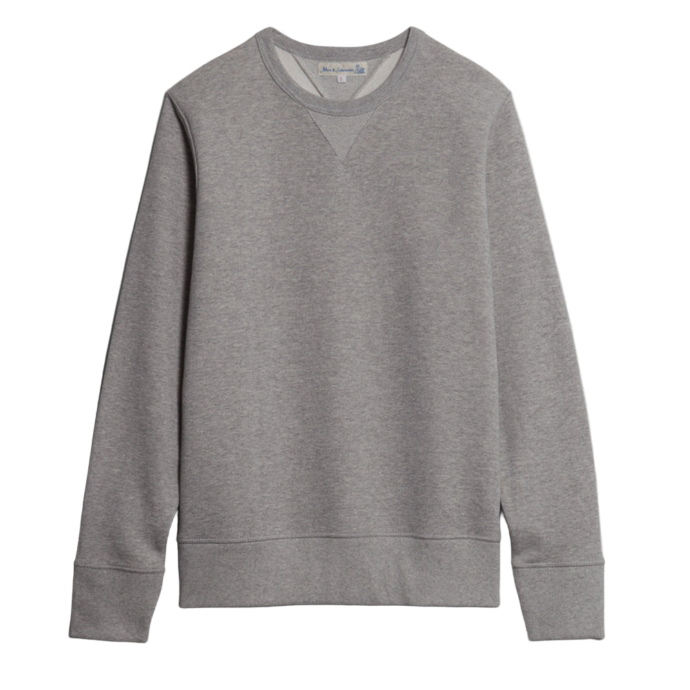Merz b. Schwanen 346 Loopwheeled Sweatshirt Grey Melange