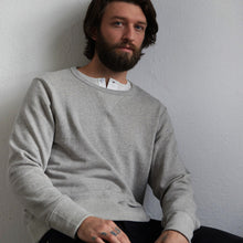 Load image into Gallery viewer, Merz b. Schwanen 346 Loopwheeled Sweatshirt Grey Melange
