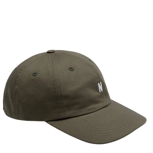 Norse Projects Twill Sports Cap Olive Night