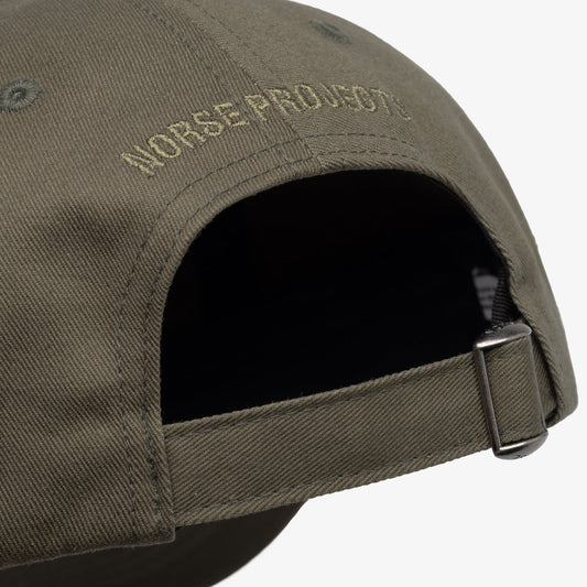 Norse Projects Twill Sports Cap Olive Night