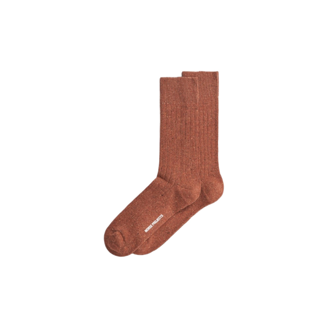 Norse Projects Bjarki Neps Sock Golden Orange