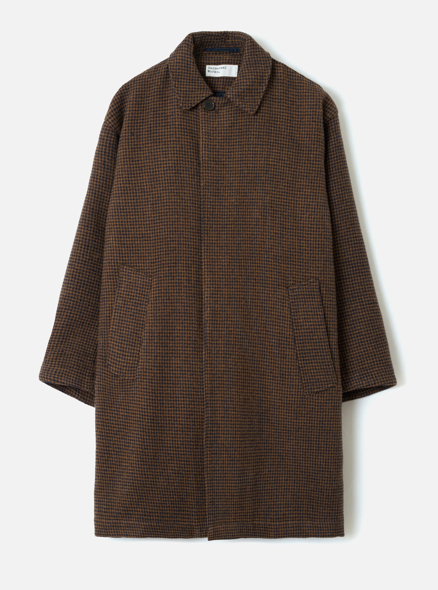 Universal Works Stan Coat Navy/Brown