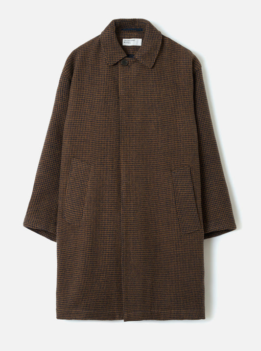Universal Works Stan Coat Navy/Brown