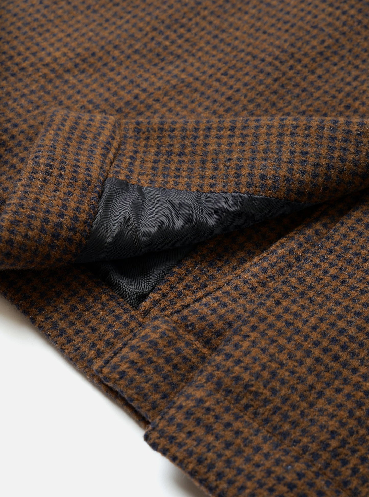 Universal Works Stan Coat Navy/Brown