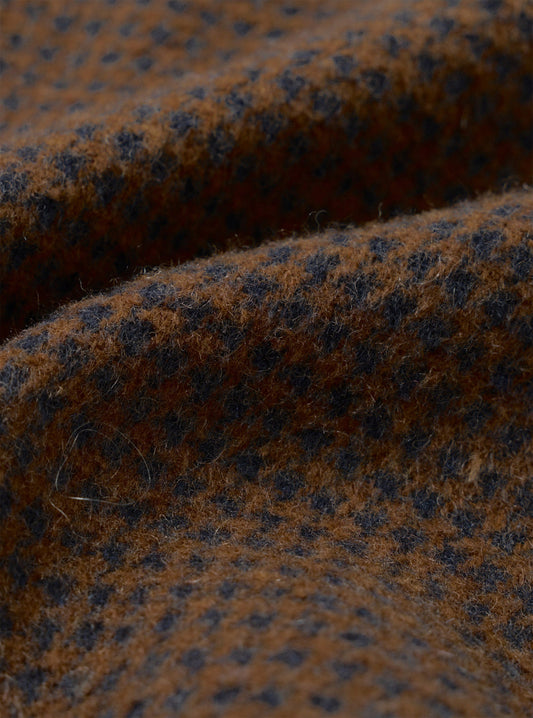 Universal Works Stan Coat Navy/Brown