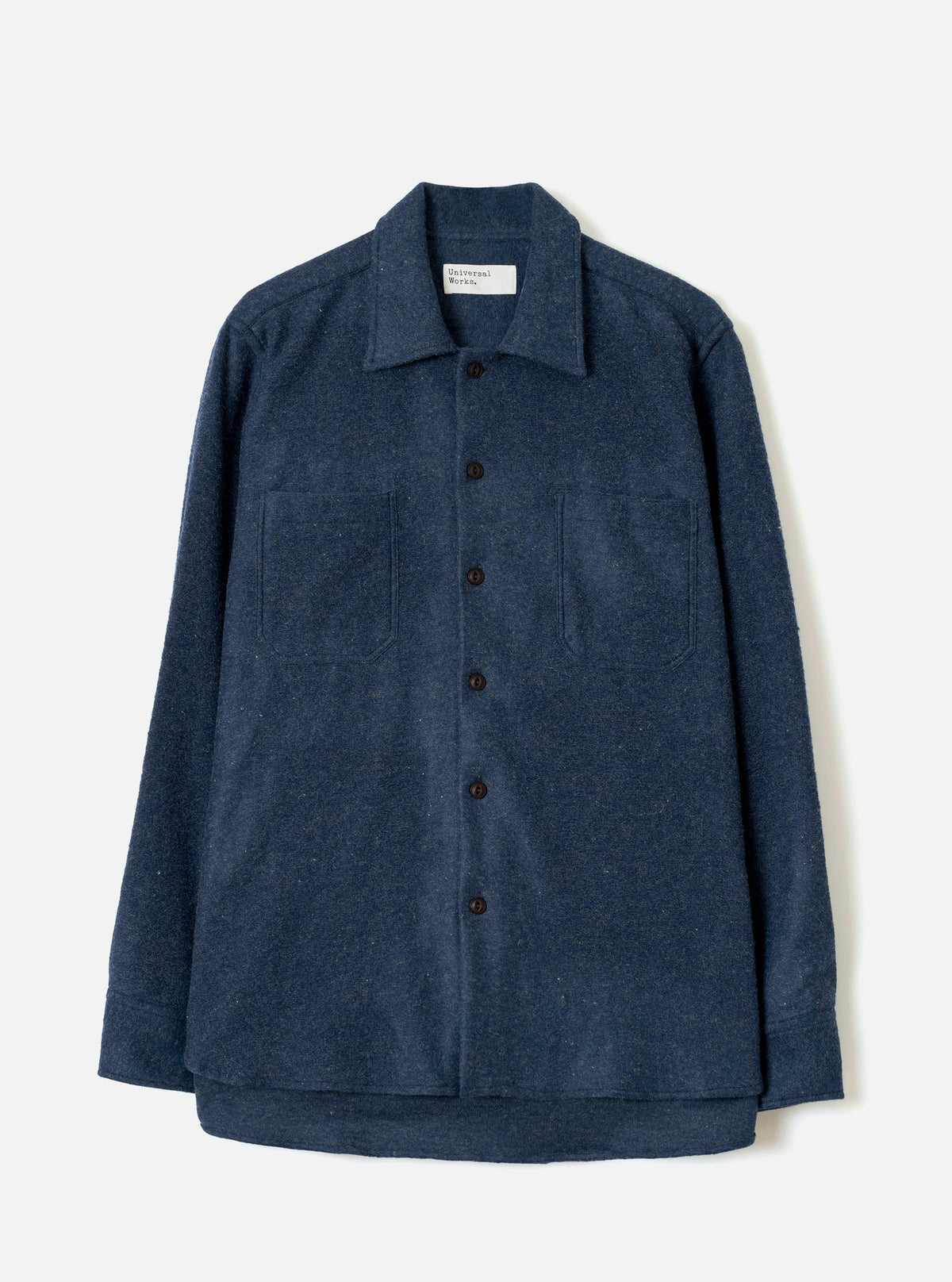 Universal Works Work Shirt Dam Marl Navy