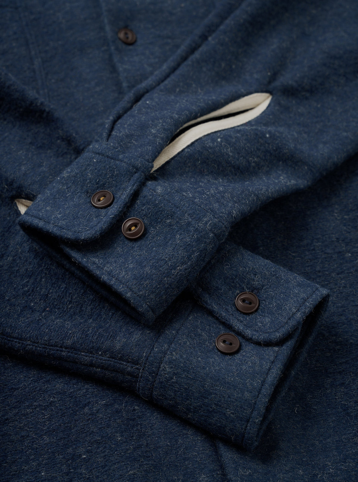 Universal Works Work Shirt Dam Marl Navy