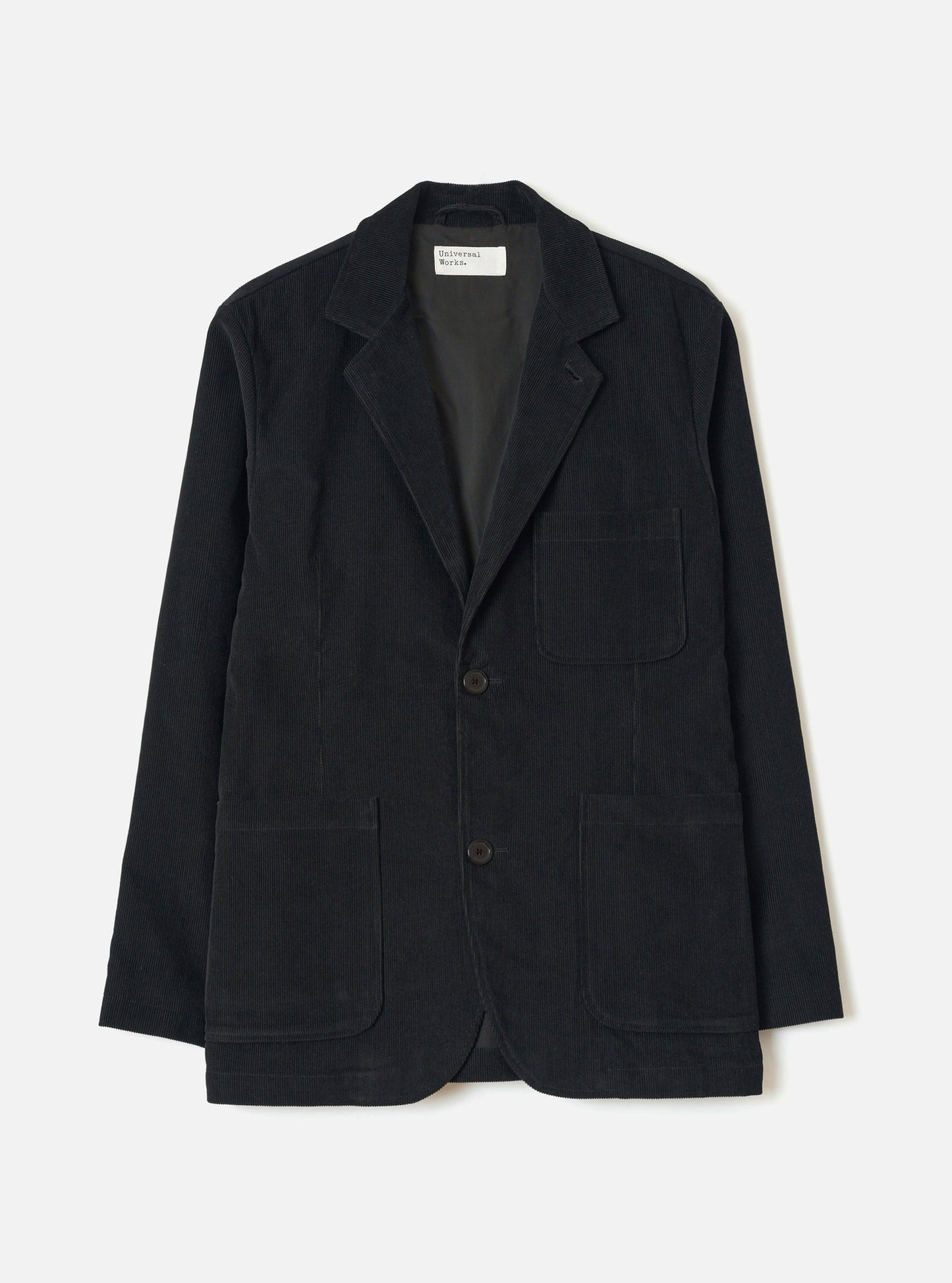 Universal Works Two Button Jacket Cat Cord Black