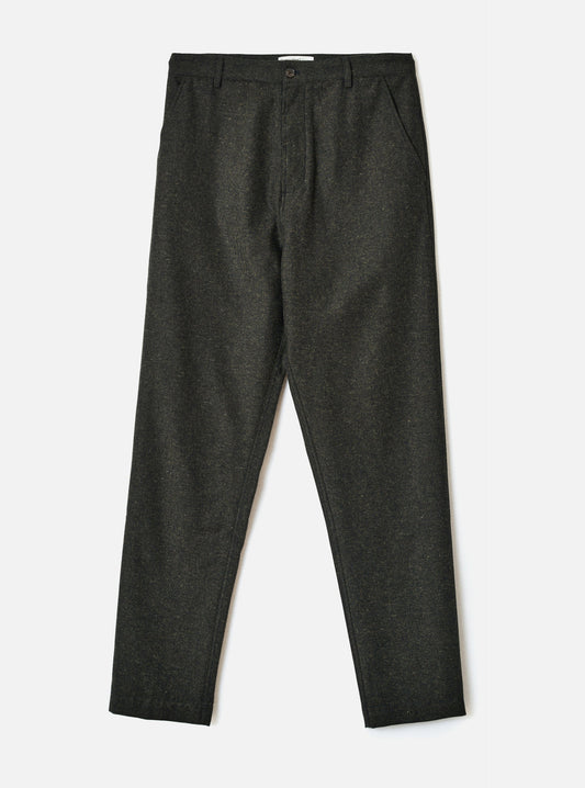 Universal Works Recycled Italian Tweed Military Chino Olive