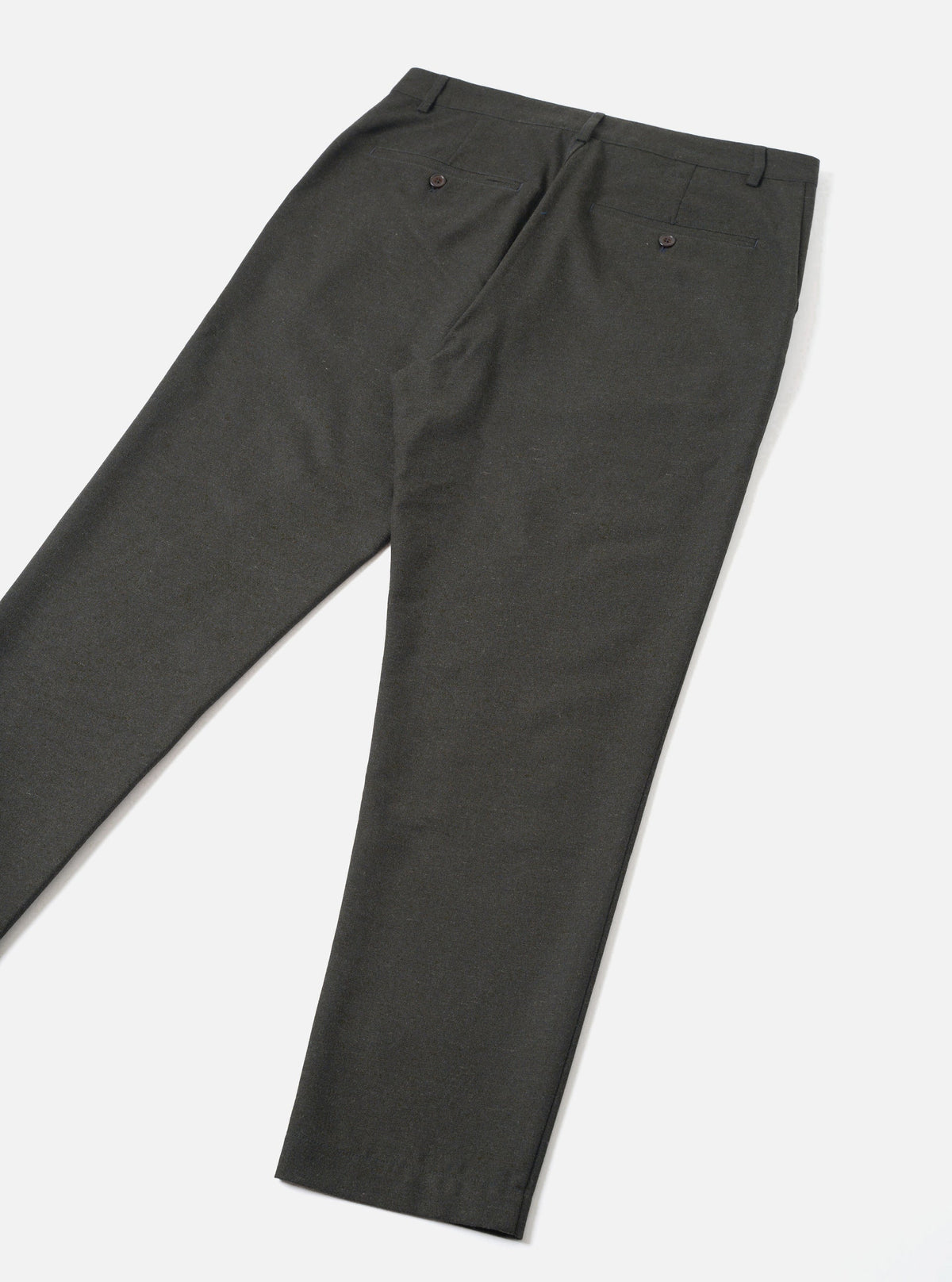 Universal Works Recycled Italian Tweed Military Chino Olive