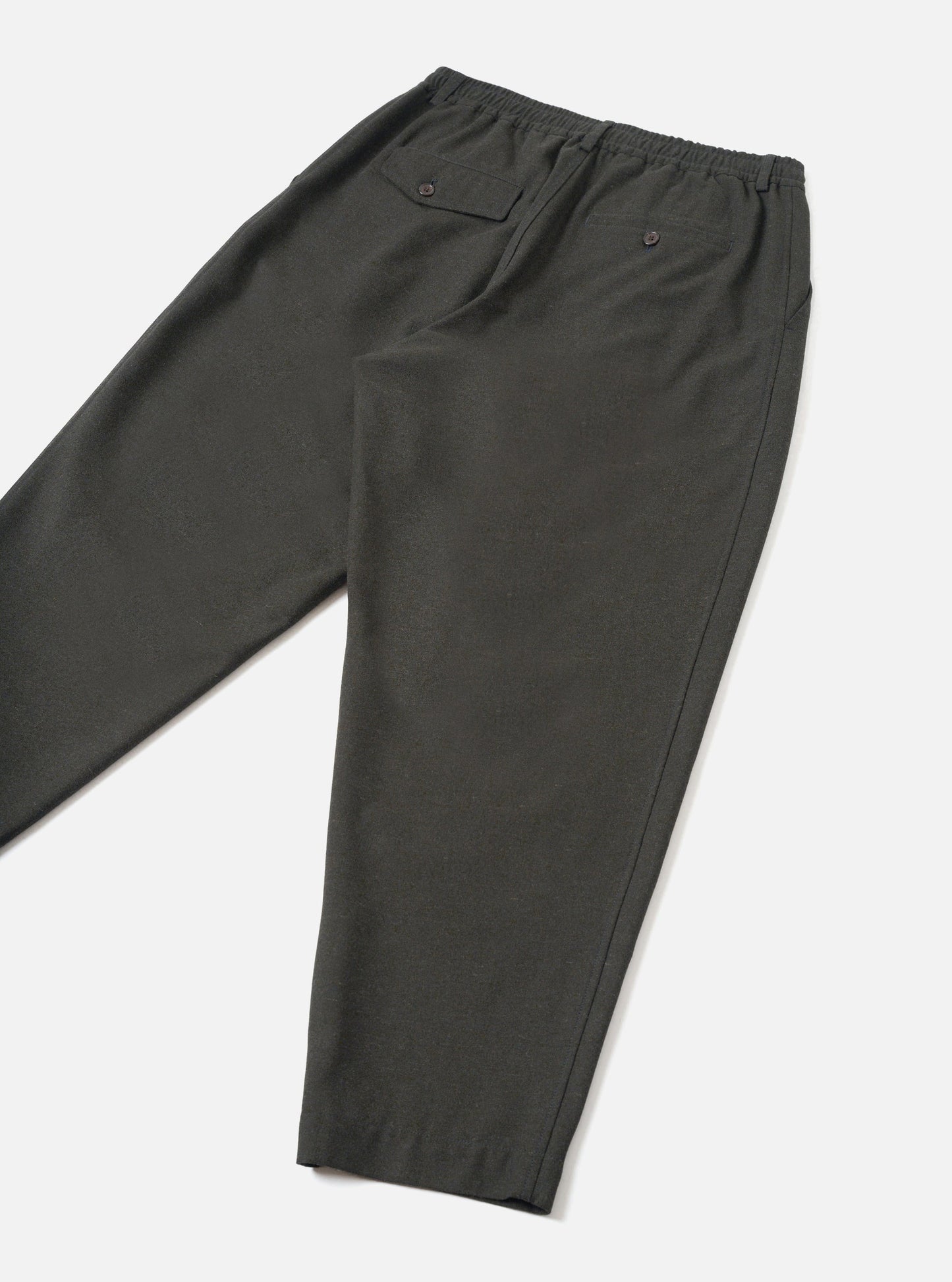 Universal Works Tweed Pleated Track Pant Olive