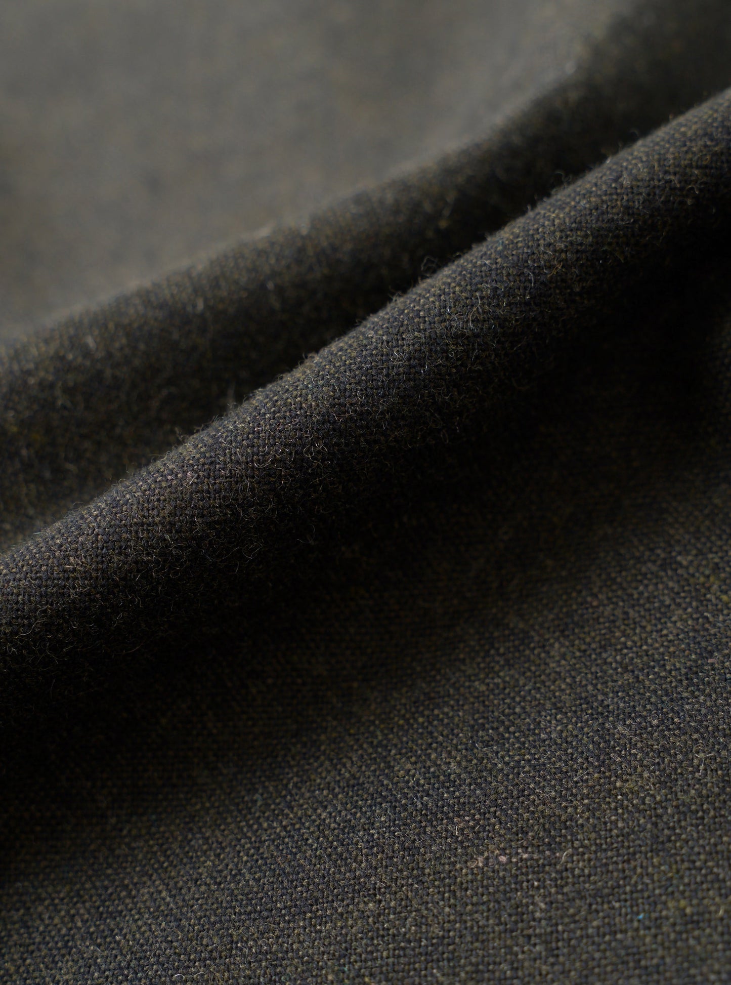 Universal Works Tweed Pleated Track Pant Olive