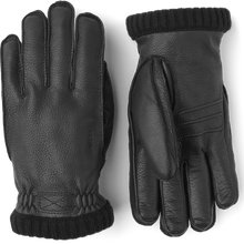 Load image into Gallery viewer, Hestra Deerskin Primaloft Rib Black
