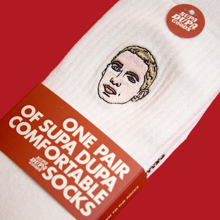 Supa Dupa Eminem Socks White
