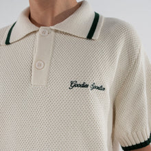 Load image into Gallery viewer, Goodies Sportive Contrast Knit Polo White
