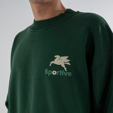 Load image into Gallery viewer, Goodies Sportive 550G Pegasus Crewneck Green
