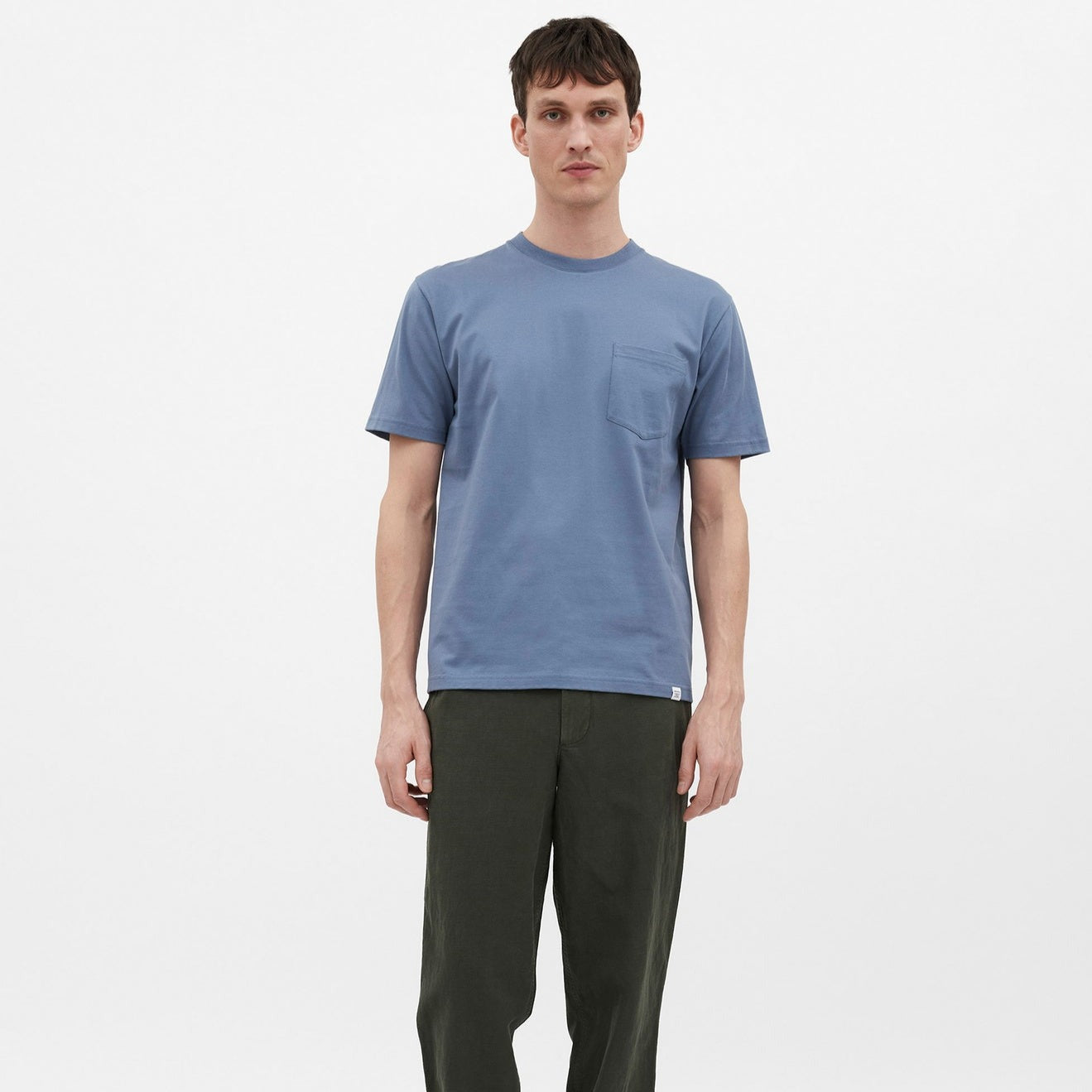 Norse Projects Johannes Standard Pocket SS Fog Blue