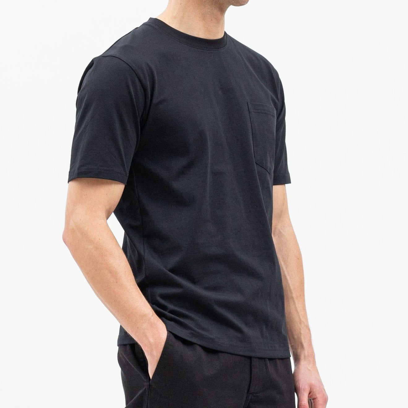 Norse Projects Johannes Standard Pocket SS Black
