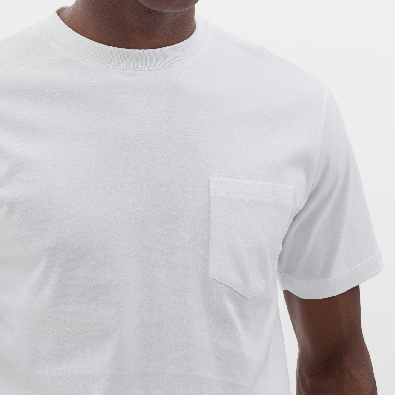 Norse Projects Johannes Standard Pocket SS White