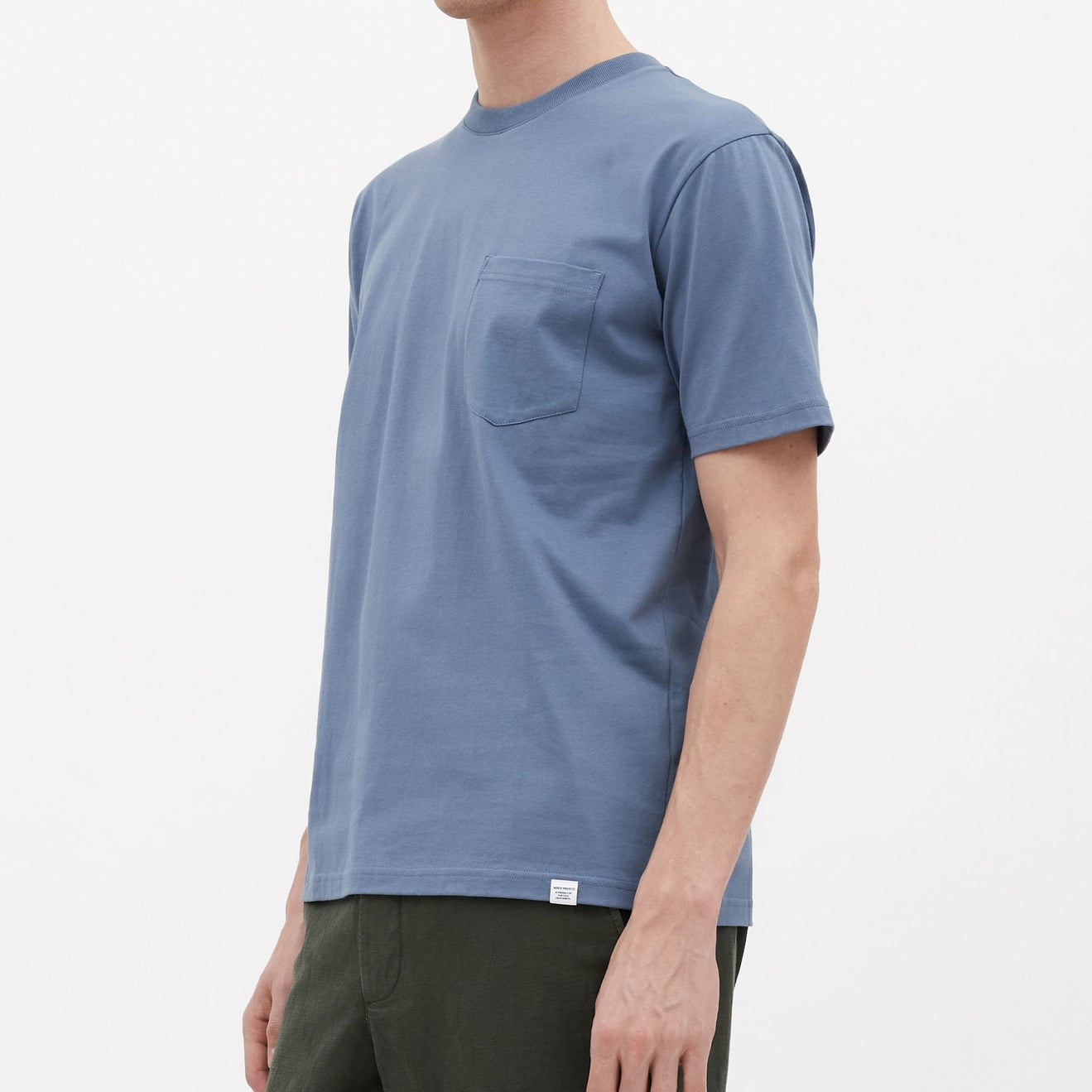 Norse Projects Johannes Standard Pocket SS Fog Blue
