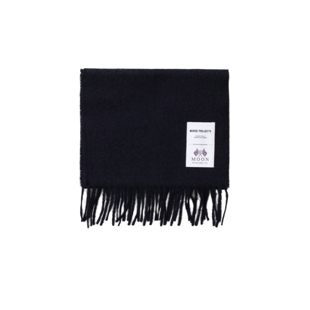 Norse Projects Norse Moon Lambswool Scarf Dark Navy