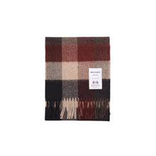 Load image into Gallery viewer, Norse Projects Norse Moon Merino Lambswool Checked Scarf Espresso
