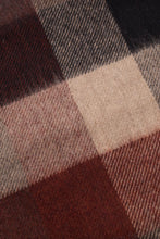 Load image into Gallery viewer, Norse Projects Norse Moon Merino Lambswool Checked Scarf Espresso
