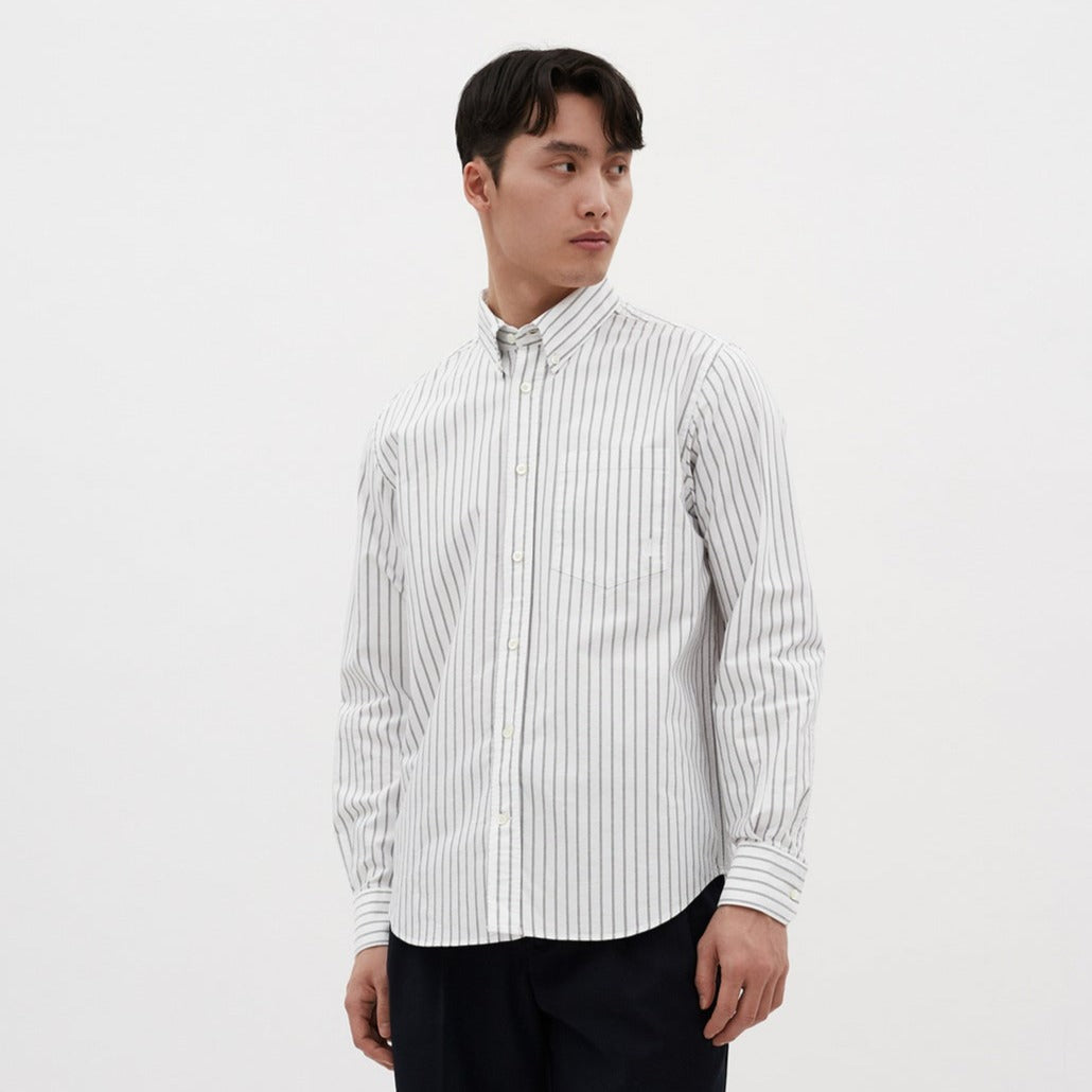 Norse Projects Algot Oxford Monogram Spruce Green