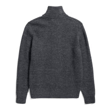 Load image into Gallery viewer, Norse Projects Hagen Wool Cotton Rib Full Zip Jacket Dark Grey Melange
