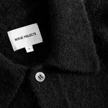 Load image into Gallery viewer, Norse Projects Rasmus Relaxed Brushed Polo Black
