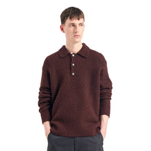 Load image into Gallery viewer, Norse Projects Rasmus Relaxed Brushed Polo Mahogany
