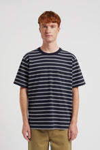 Load image into Gallery viewer, Norse Projects Holger Sailor Stripe Pocket T-Shirt Dark Navy
