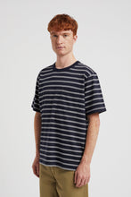 Load image into Gallery viewer, Norse Projects Holger Sailor Stripe Pocket T-Shirt Dark Navy
