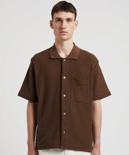 Load image into Gallery viewer, Norse Projects Gustav Crochet Jersey Shirt Chestnut
