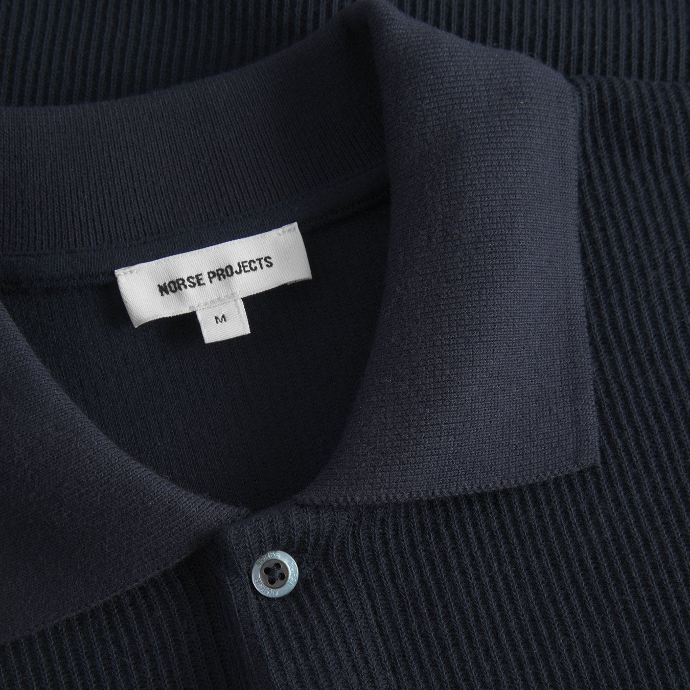 Norse Projects Ruben Double Face LS Polo Dark Navy
