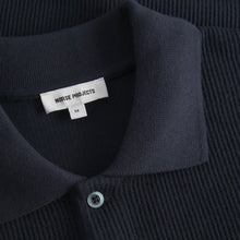 Load image into Gallery viewer, Norse Projects Ruben Double Face LS Polo Dark Navy
