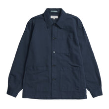 Load image into Gallery viewer, Norse Projects Julian Cotton Linen Overshirt Dark Navy
