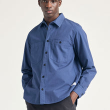 Load image into Gallery viewer, Norse Projects Algot Cotton Ripstop Relaxed Shirt Workwear Blue
