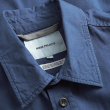 Load image into Gallery viewer, Norse Projects Algot Cotton Ripstop Relaxed Shirt Workwear Blue
