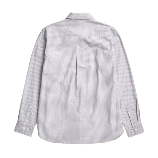 Norse Projects Algot Poplin Check Shirt Oatmeal