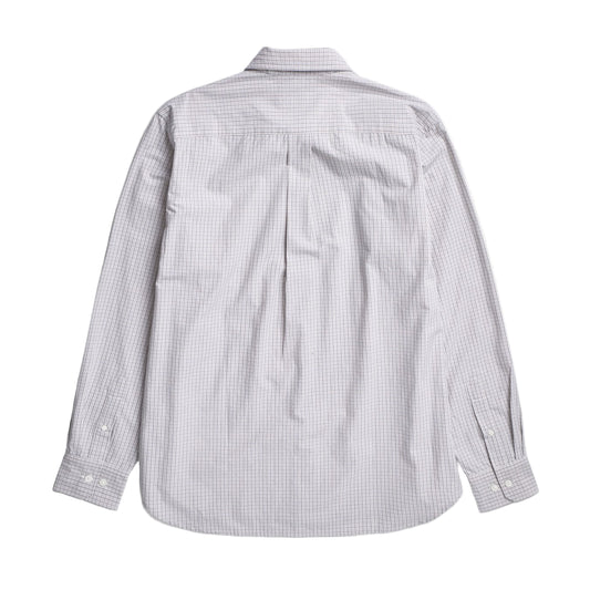 Norse Projects Ole Oversize Poplin Check Shirt Oatmeal