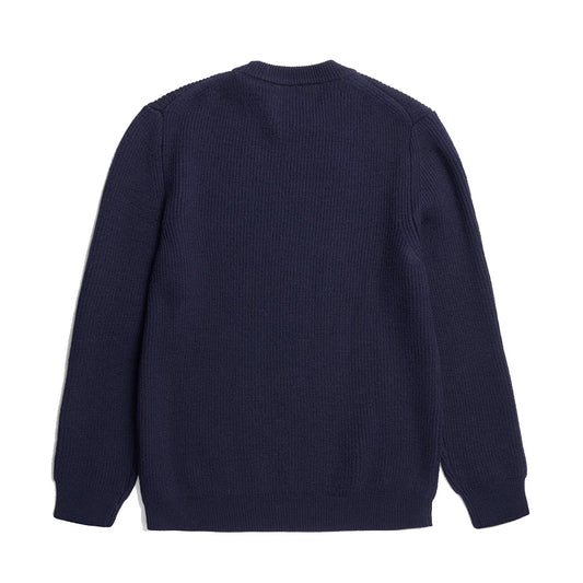Norse Projects Henning Cotton Wool Rib Sweater Dark Navy